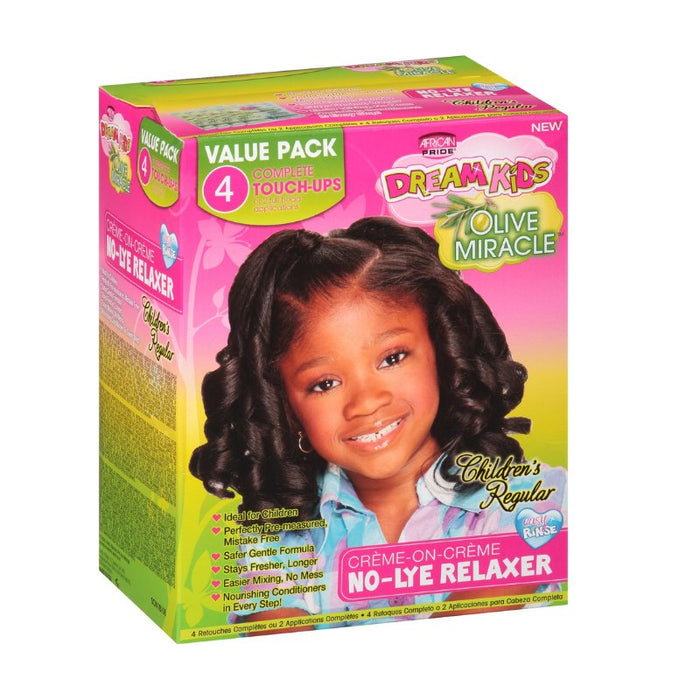 Dream Kids Olive Miracle Relaxer Regular - 2 Complete Applications, Dream Kids, Beautizone UK