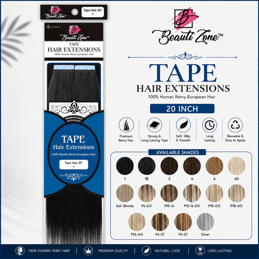 Dressmaker 100% Human Remy European Tape Hair Extensions 20 Inch, Dressmaker, Beautizone UK