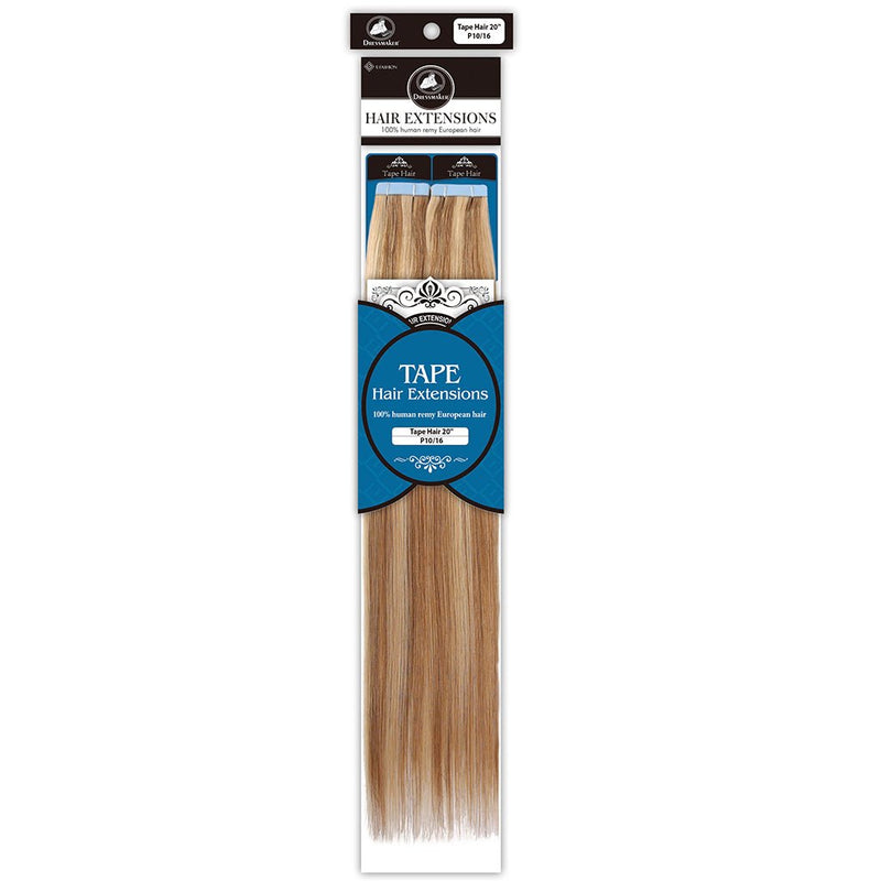 Dressmaker 100% Human Remy European Tape Hair Extensions 20 Inch, Dressmaker, Beautizone UK