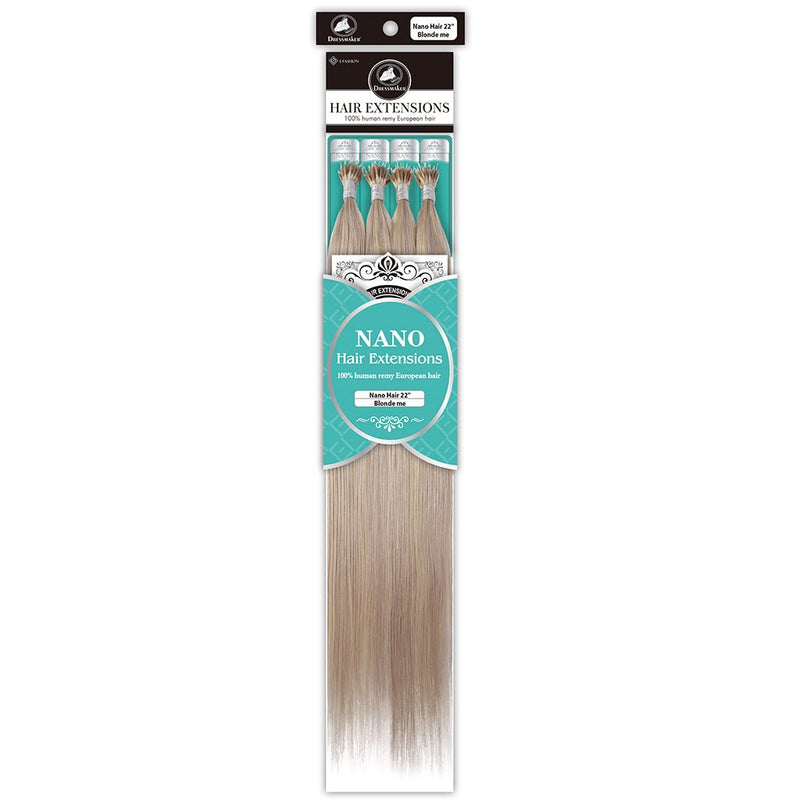 Dressmaker 100% Human Remy Nano Hair Extensions 22 Inch, Dressmaker, Beautizone UK