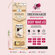 Dressmaker 100% Unprocessed Virgin Brazilian Body Wave Color 613, Dressmaker, Beautizone UK