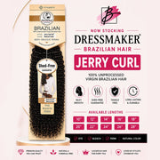Dressmaker 100% Unprocessed Virgin Brazilian Jerry Curl Natural Color, Dressmaker, Beautizone UK