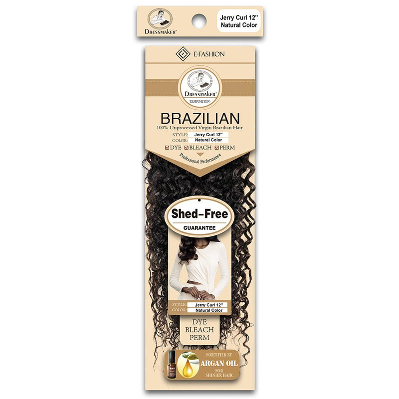 Dressmaker 100% Unprocessed Virgin Brazilian Jerry Curl Natural Color, Dressmaker, Beautizone UK