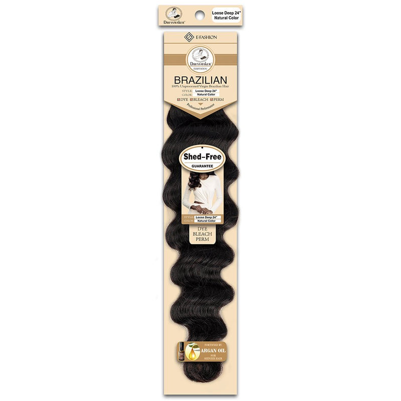Dressmaker 100% Unprocessed Virgin Brazilian Loose Deep Natural Color, Dressmaker, Beautizone UK