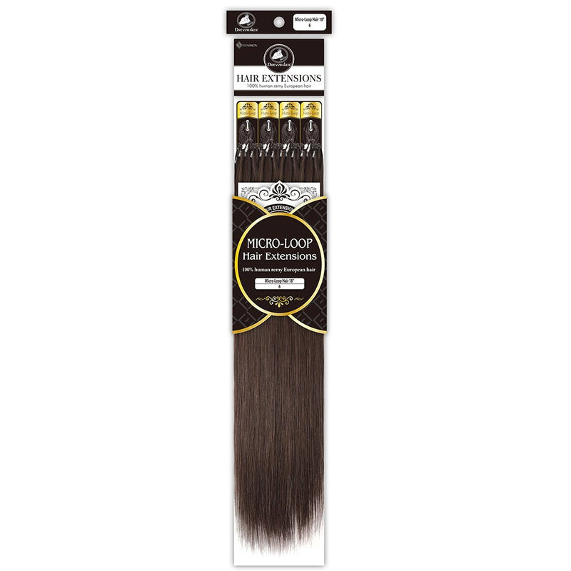 Dressmaker Human Remy European Micro-Loop Hair Extensions 18 Inch, Dressmaker, Beautizone UK