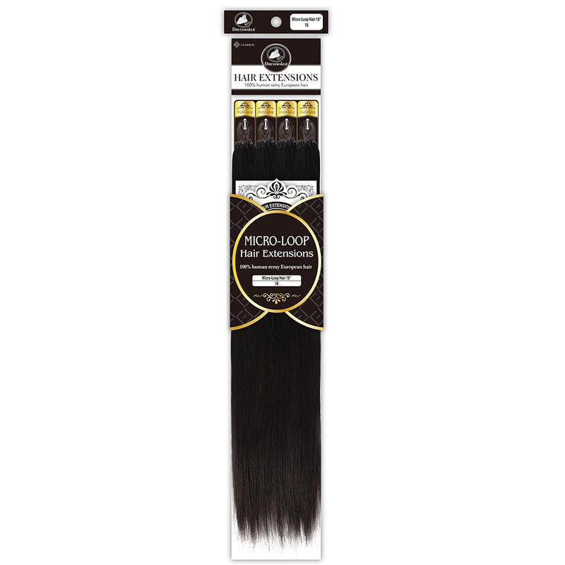 Dressmaker Human Remy European Micro-Loop Hair Extensions 18 Inch, Dressmaker, Beautizone UK