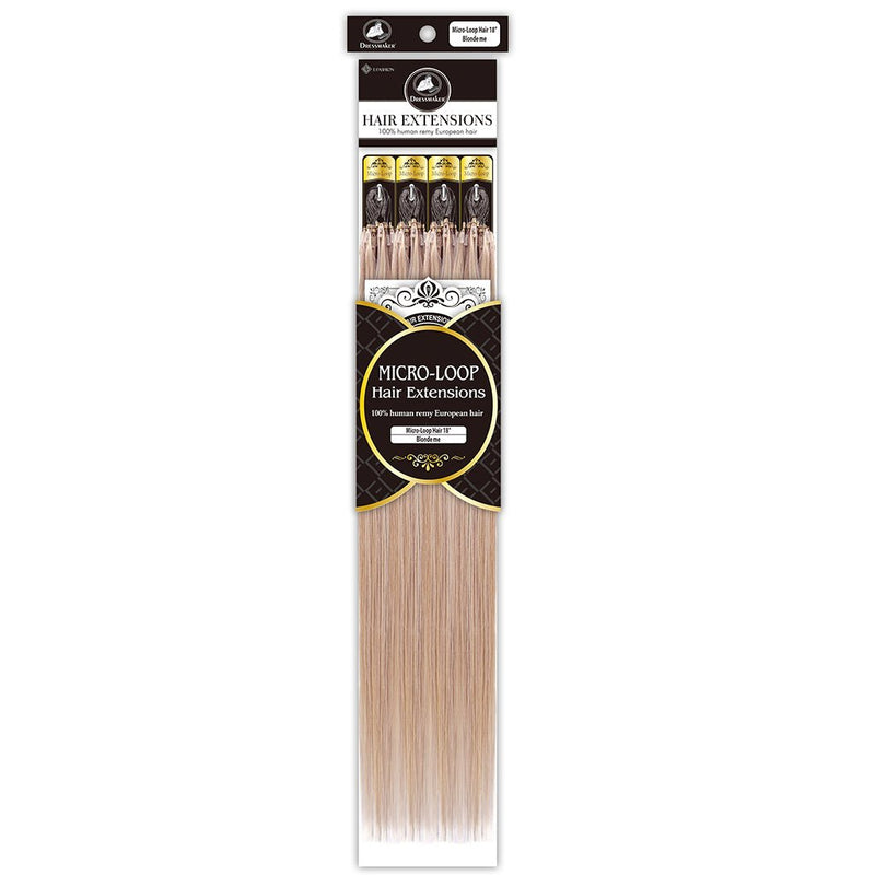 Dressmaker Human Remy European Micro-Loop Hair Extensions 18 Inch, Dressmaker, Beautizone UK