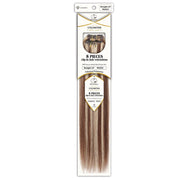 Dressmaker Unlimited 8 Piece Clip In Hair Extensions Single Weft Clip Straight 14 Inch, Dressmaker, Beautizone UK
