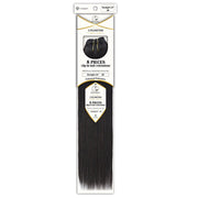 Dressmaker Unlimited 8 Piece Clip In Hair Extensions Single Weft Clip Straight 14 Inch, Dressmaker, Beautizone UK
