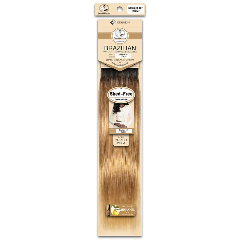 Dressmaker Unprocessed Virgin Brazilian Hair Straight T1B/27, Dressmaker, Beautizone UK