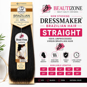 Dressmaker Unprocessed Virgin Brazilian Straight - Natural Color, Dressmaker, Beautizone UK