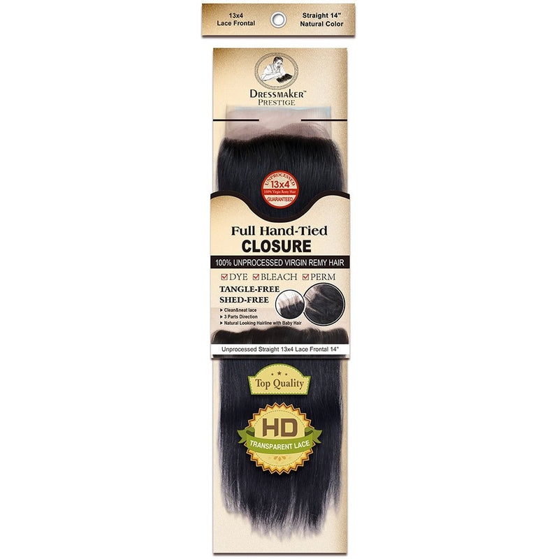 Dressmaker Virgin Remy Straight Lace Frontal 13x4 Natural Color, Dressmaker, Beautizone UK