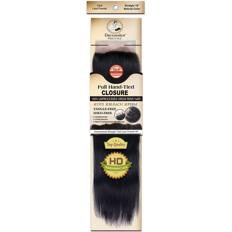 Dressmaker Virgin Remy Straight Lace Frontal 13x4 Natural Color, Dressmaker, Beautizone UK