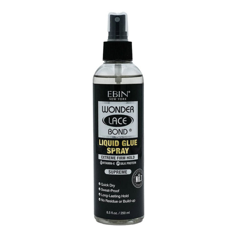 EBIN NEW YORK Wonder Lace Bond Liquid Glue Spray Supreme 250ml, EBIN NEW YORK, Beautizone UK