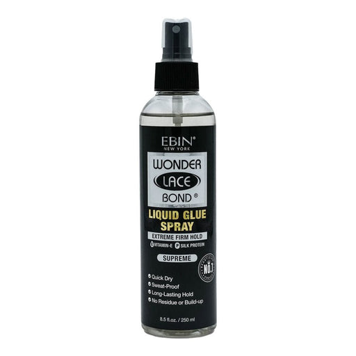 EBIN NEW YORK Wonder Lace Bond Liquid Glue Spray Supreme 250ml, EBIN NEW YORK, Beautizone UK
