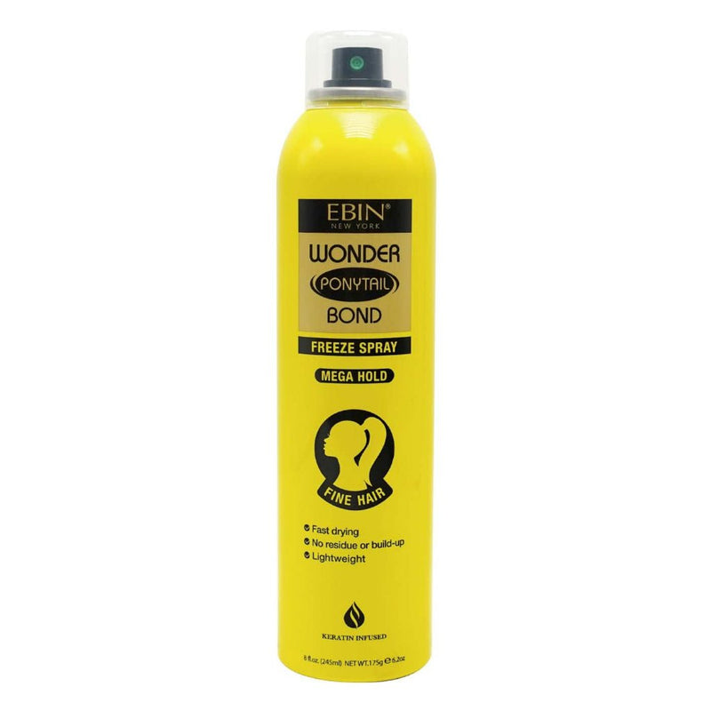 EBIN NEW YORK Wonder Ponytail Bond Freeze Spray Mega Hold 175g, EBIN NEW YORK, Beautizone UK