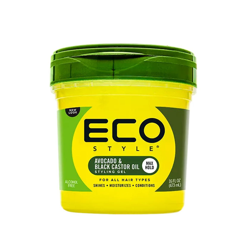 Eco Styler Styling Gel Black Castor & Avocado Oil 473ml, Eco Styler, Beautizone UK