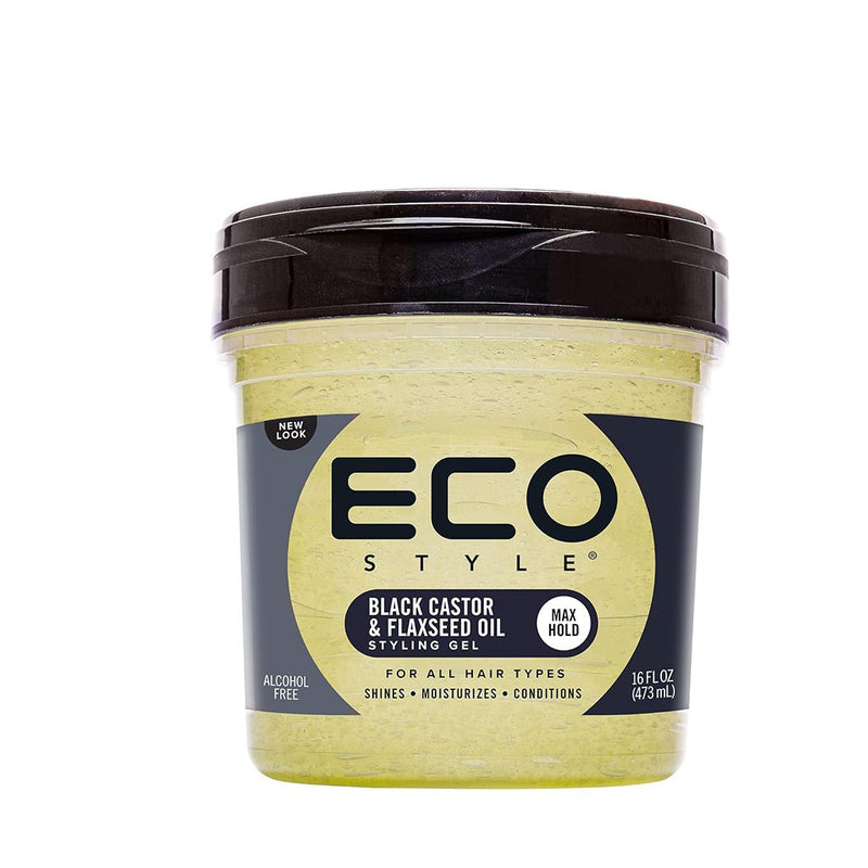 Eco Styler Styling Gel Black Castor & Flaxseed Oil All Size, Eco Styler, Beautizone UK
