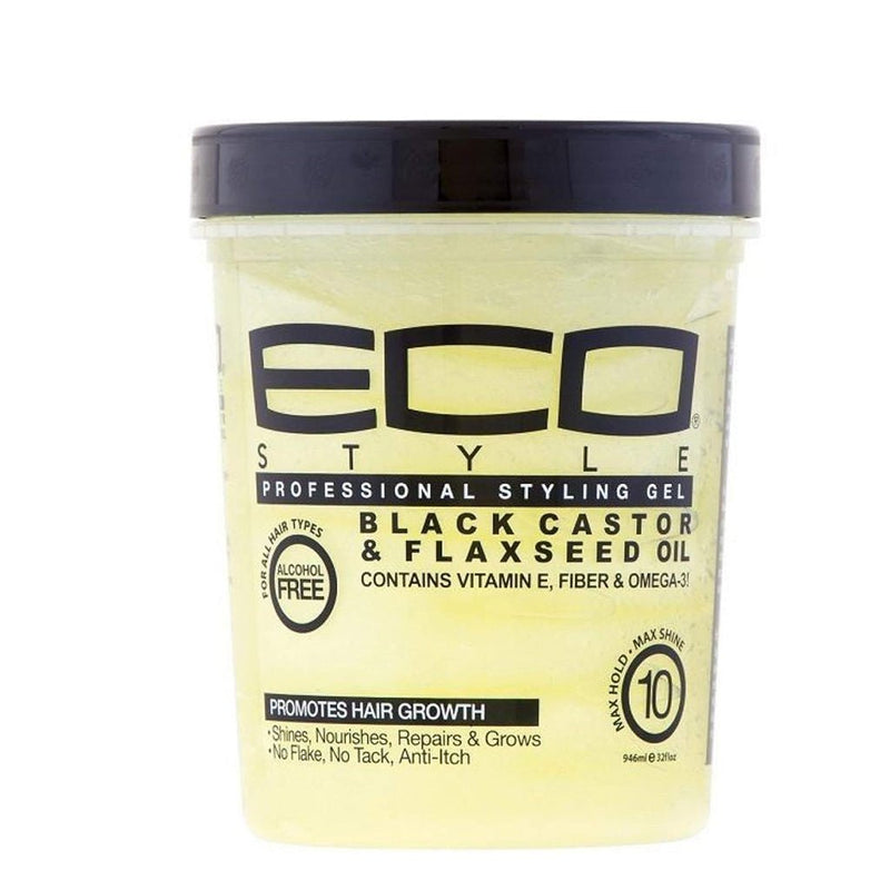 Eco Styler Styling Gel Black Castor & Flaxseed Oil All Size, Eco Styler, Beautizone UK