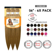 EZBraid 26" - 6X Pack Pre - Stretched Braiding Hair Solution, EZ Braid, Beautizone UK