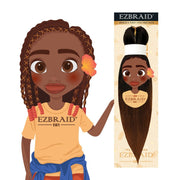 EZBRAID Spetra Fibre Pre Stretched Hair Extensions Kids 12" - 2X Value, EZ Braid, Beautizone UK