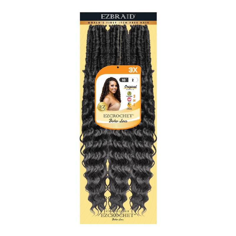 EZCROCHET Boho Locs 18"-3X, EZ BRAID, Beautizone UK