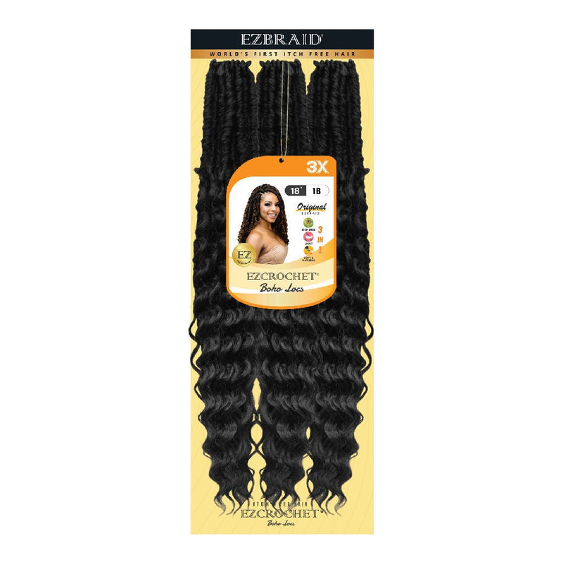 EZCROCHET Boho Locs 18"-3X, EZ BRAID, Beautizone UK