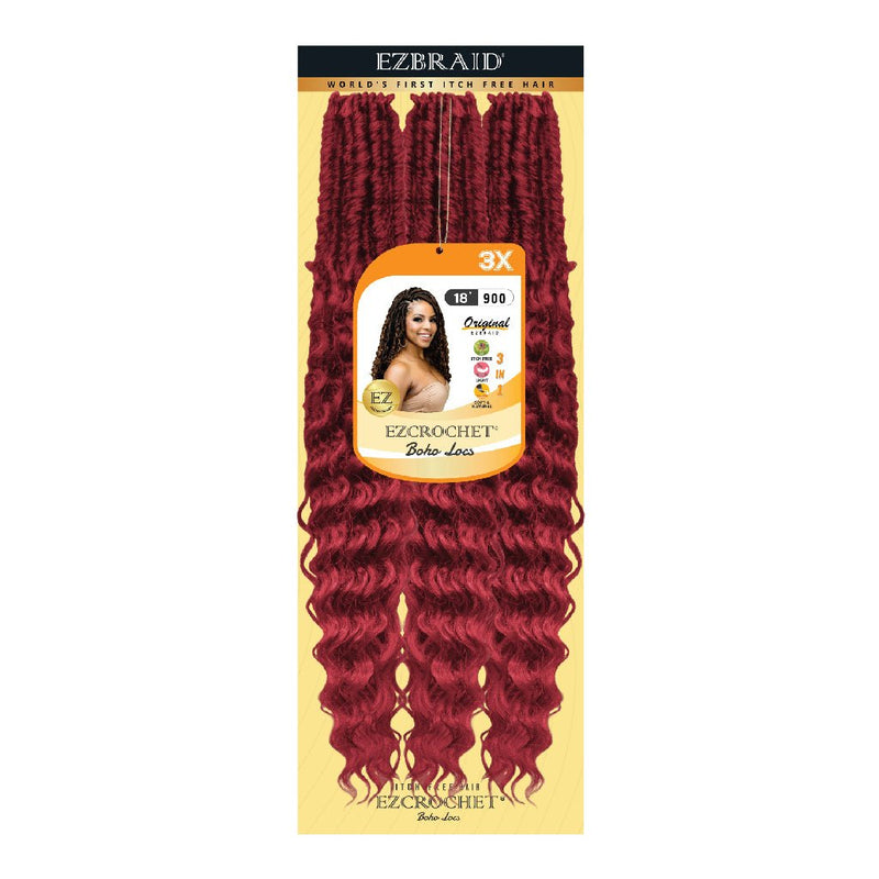 EZCROCHET Boho Locs 18"-3X, EZ BRAID, Beautizone UK