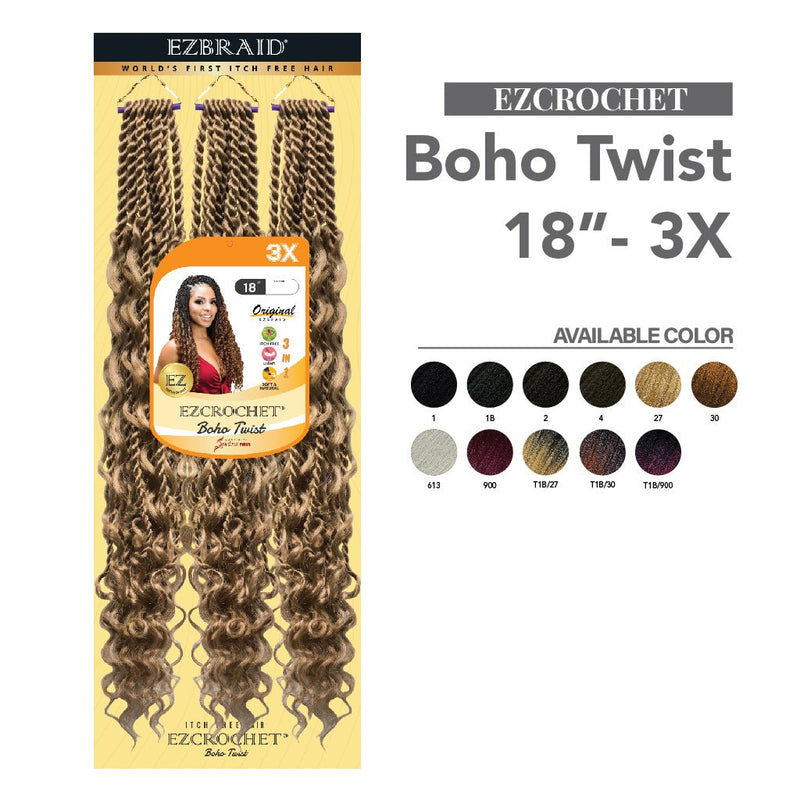 EZCROCHET Boho Twist 18"-3X, EZ BRAID, Beautizone UK