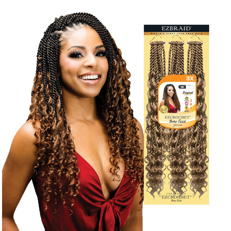 EZCROCHET Boho Twist 18"-3X, EZ BRAID, Beautizone UK