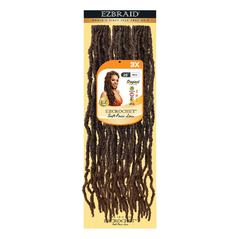 EZCROCHET Soft Faux Locs 26"-3X, EZ BRAID, Beautizone UK