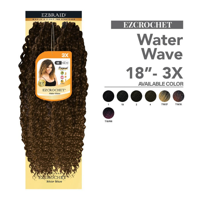 EZCROCHET Water Wave 18" - 3X, EZ BRAID, Beautizone UK