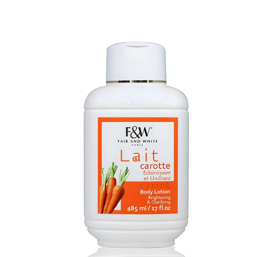 Fair and White Carrot Body Lotion Brightening and Clarifying 485ml, Fair & White Paris, Beautizone UK