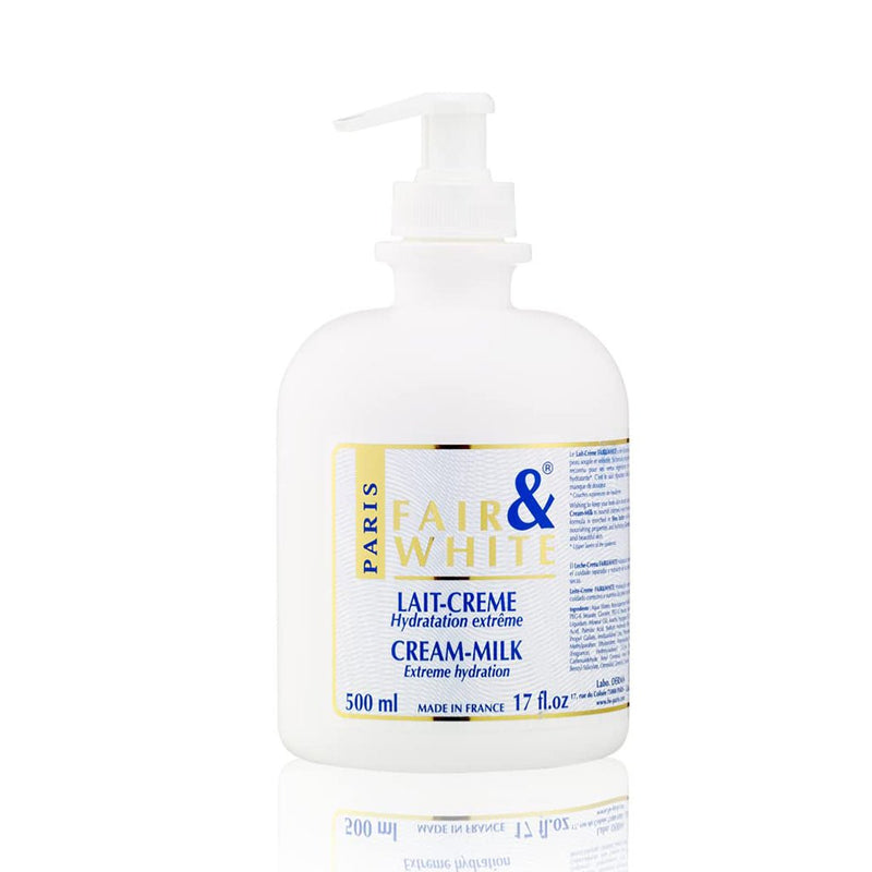 Fair and White Cream - Milk Extreme Hydration Pump Lotion 500ml, Fair & White Paris, Beautizone UK