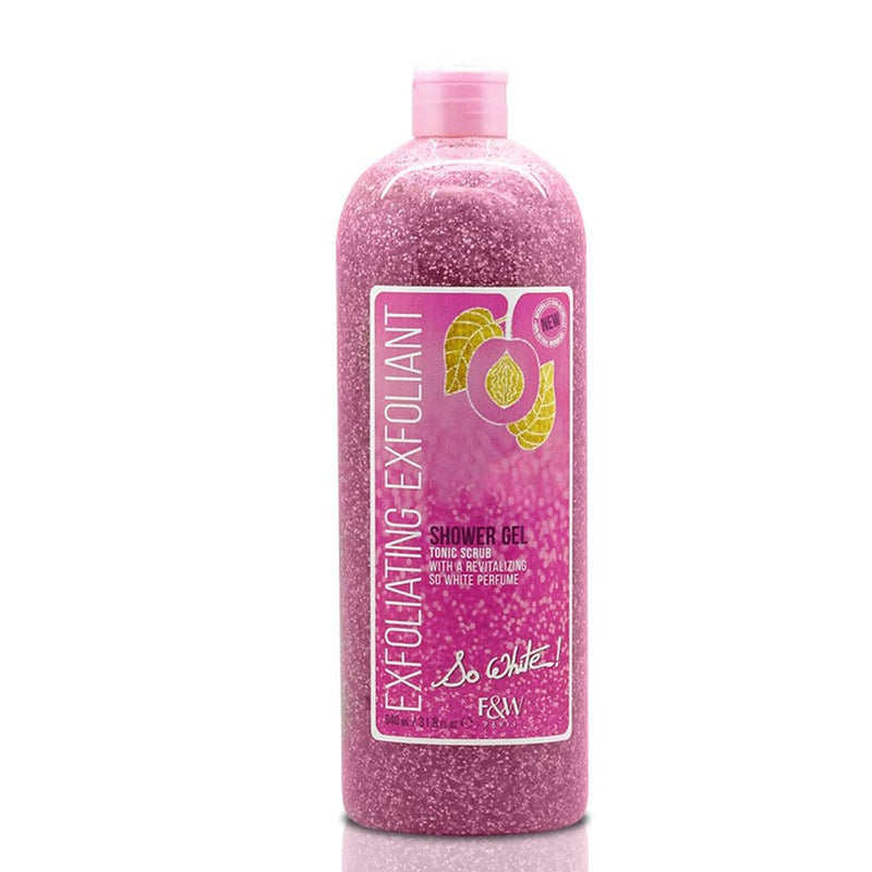 Fair and White Exfoliating So White Shower Gel Tonic Scrub 940ml, Fair & White Paris, Beautizone UK