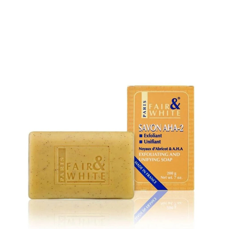 Fair and White Savon Exfoliating and Lightening Yellow AHA Soap 200g, Fair & White Paris, Beautizone UK
