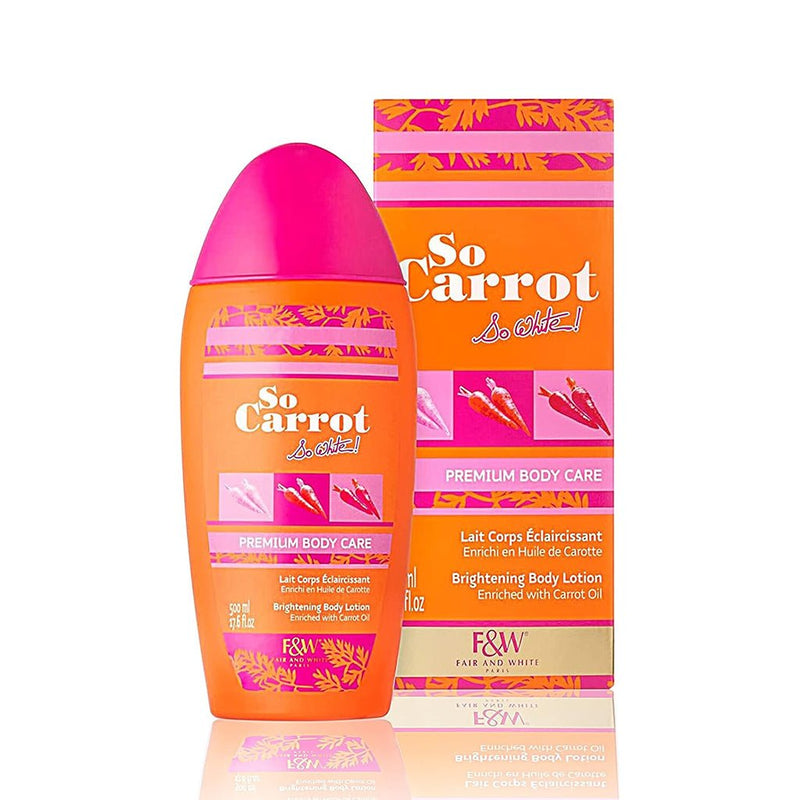 Fair And White So Carrot Brightening Body Lotion 500ml, Fair & White Paris, Beautizone UK