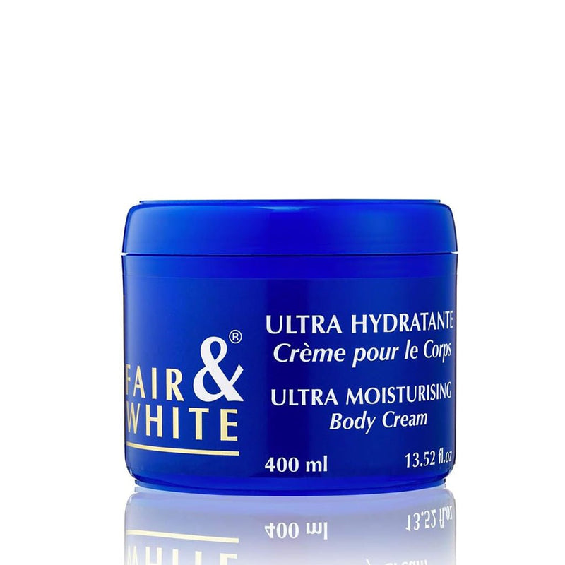 Fair and White Ultra Moisturising Body Cream 400ml Blue, Fair & White Paris, Beautizone UK