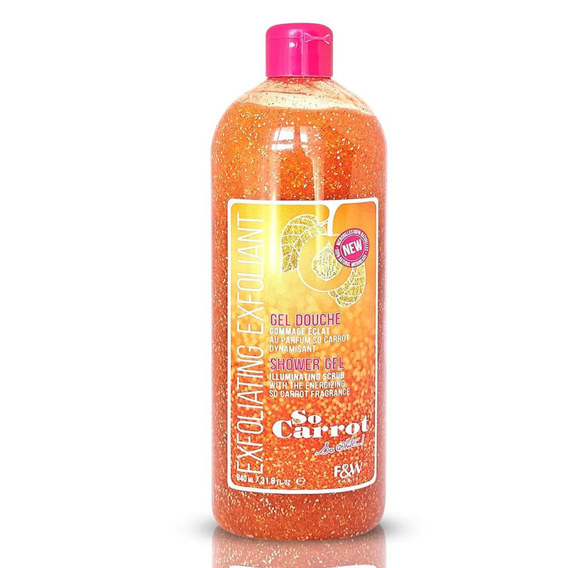 Fair & White Exfoliating So Carrot Shower Gel illuminating Scrub 940ml, Fair & White Paris, Beautizone UK