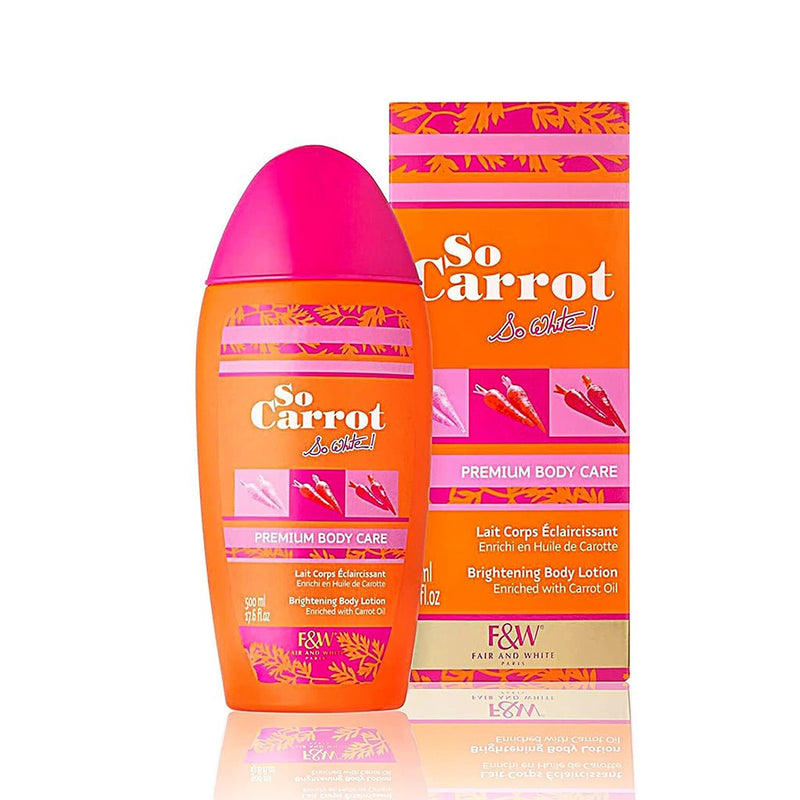 Fair & White So Carrot Brightening Body Lotion 500ml, Fair & White Paris, Beautizone UK