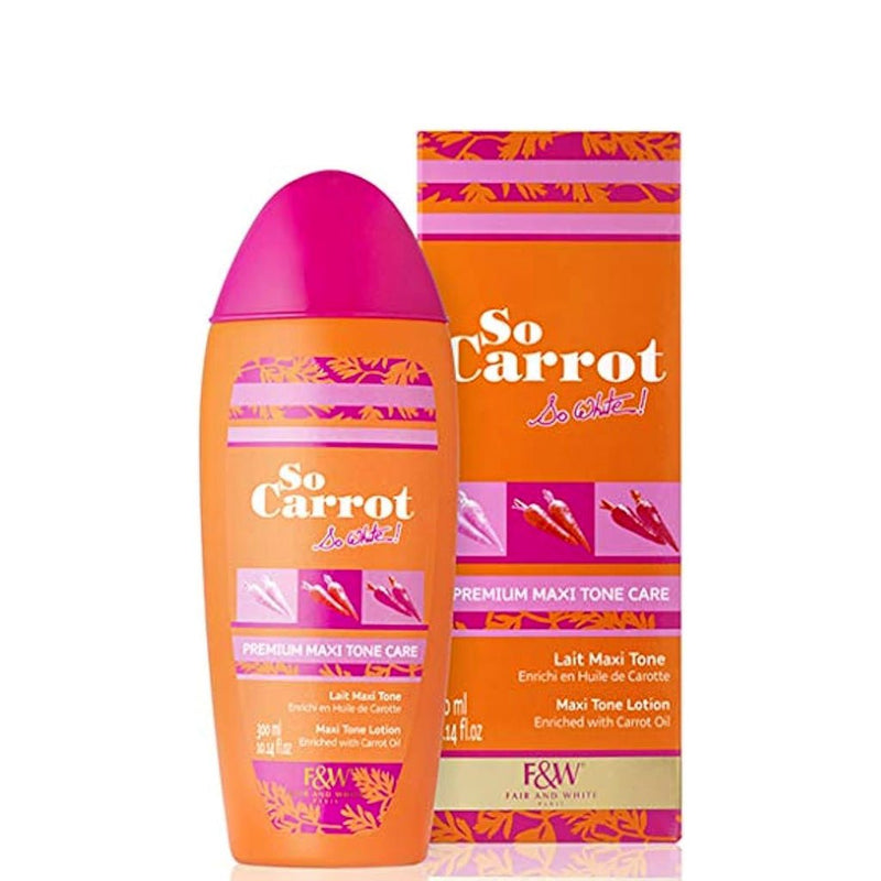 Fair & White So Carrot Maxi Tone Milk 300ml, Fair & White Paris, Beautizone UK