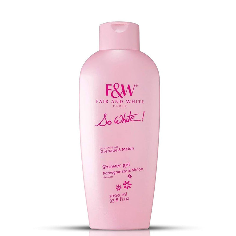 Fair & White So White Brightening Shower Gel 1000ml, Fair & White Paris, Beautizone UK