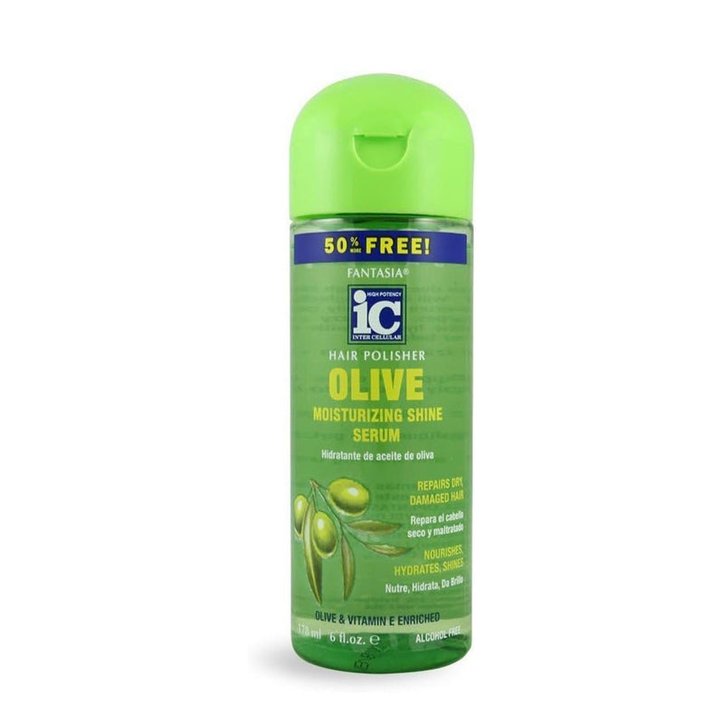 Fantasia IC Hair Polisher Olive Moisturizing Shine Serum 178ml, Ic Fantasia, Beautizone UK