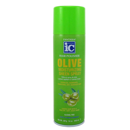 Fantasia IC Olive Moisturizing Sheen Spray Hair Polisher 397g, Ic Fantasia, Beautizone UK