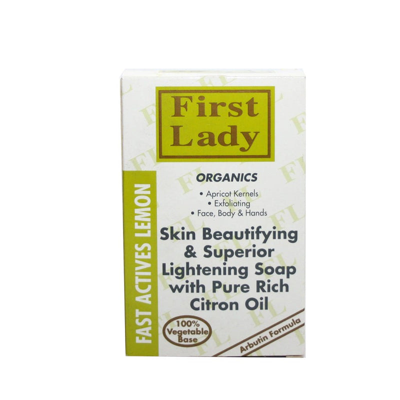 First Lady Organics Skin Beautifying Lemon Soap 200g, First Lady, Beautizone UK