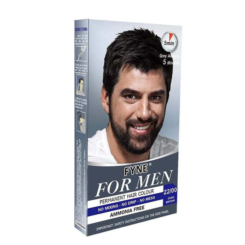 FYNE Dark Brown Permanent Hair Colour - Natural Hair Dye 22/00, FYNE, Beautizone UK