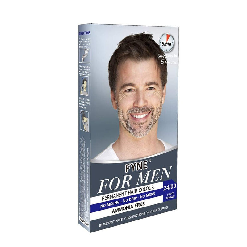 FYNE Light Brown Permanent Hair Colour - Natural Hair Dye 24/00, FYNE, Beautizone UK