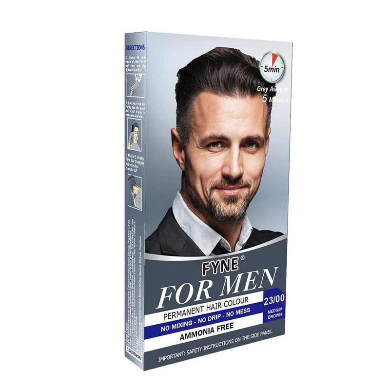 FYNE Medium Brown Permanent Hair Colour - Natural Hair Dye 23/00, FYNE, Beautizone UK