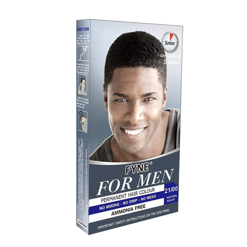 FYNE Natural Black Permanent Hair Colour - Natural Black 21/00, FYNE, Beautizone UK