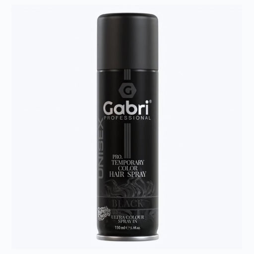 Gabri Professional Temporary Hair Colour Dye Spray - Black 150ml, Gabri, Beautizone UK